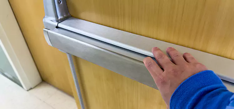 Installing a Push Bar on a Door Waterbury